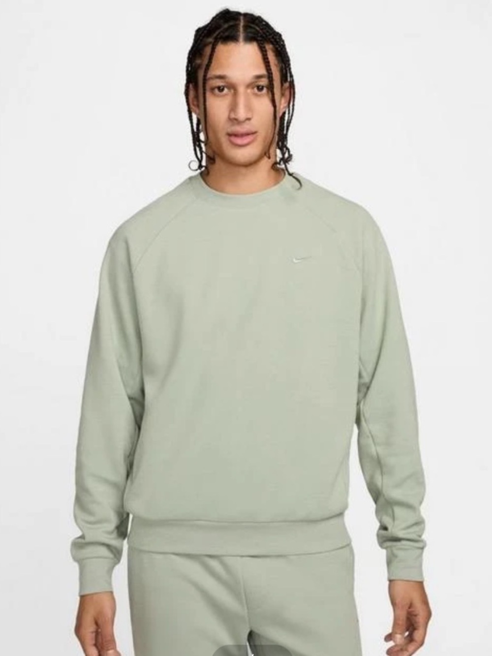 Nike NWT Dri-FIT UV Versatile Crewneck Sweatshirt in Jade Horizon Size Small